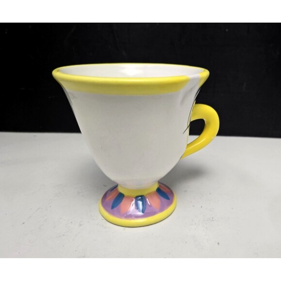 Disney Beauty and the Beast Chip Mug Footed Ceramic Pedestal Figural Tea Cup - Picture 4 of 13